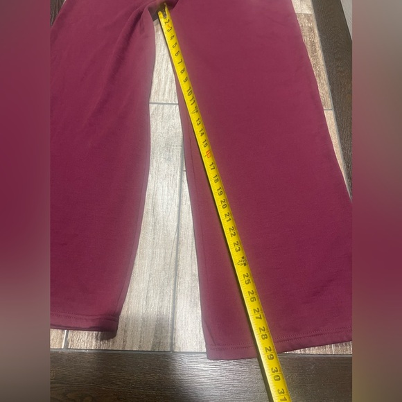 Star Wars Pants Women Burgandy Baby Yoda Christmas Soft Lounge XL Wide Leg NEW - Picture 3 of 8